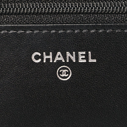 Chanel Lambskin Quilted Trendy CC Wallet On Chain WOC So Black 6 of 10