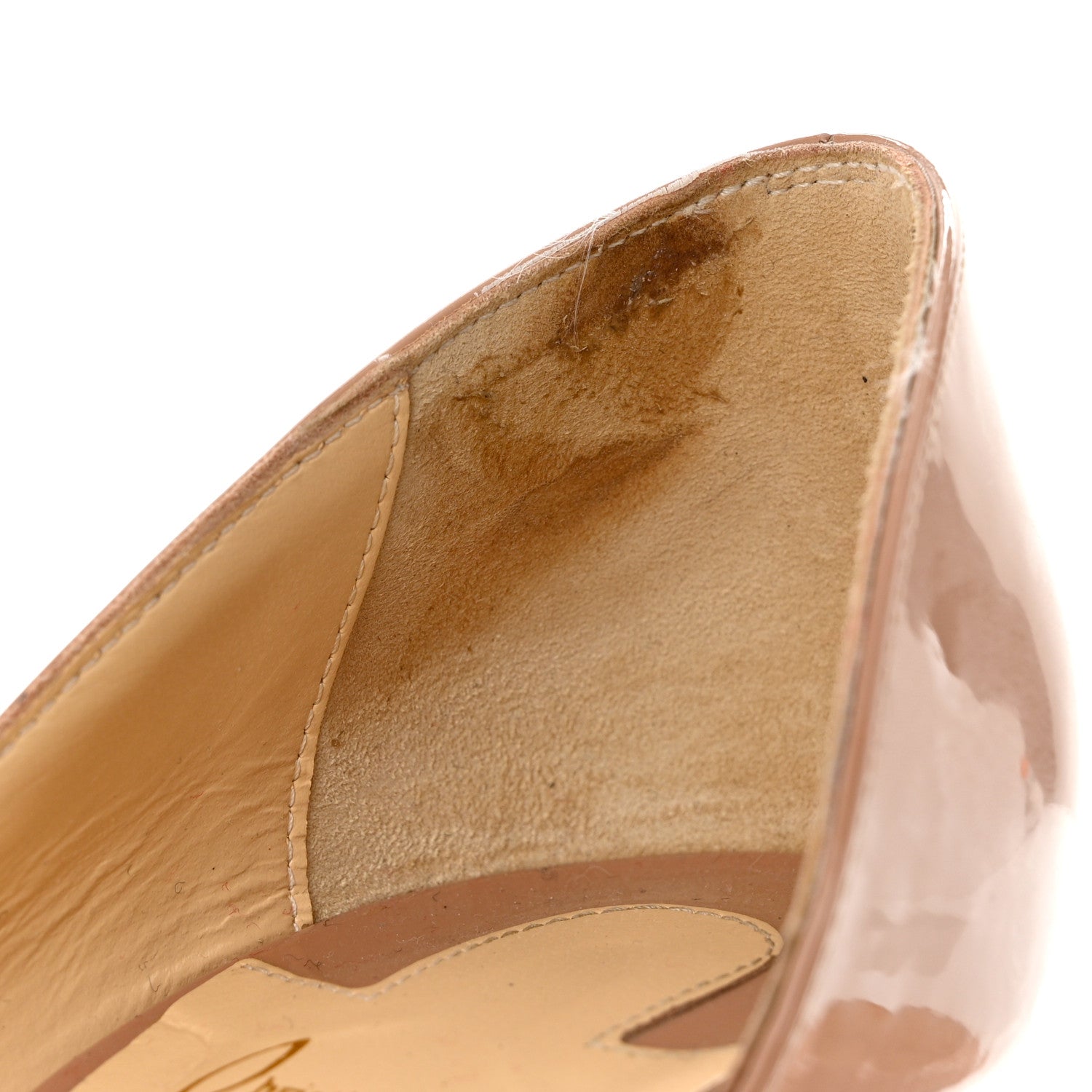 Christian Louboutin Patent Iriza 100 Pumps 37 Nude 9 of 10