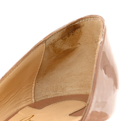 Christian Louboutin Patent Iriza 100 Pumps 37 Nude 9 of 10