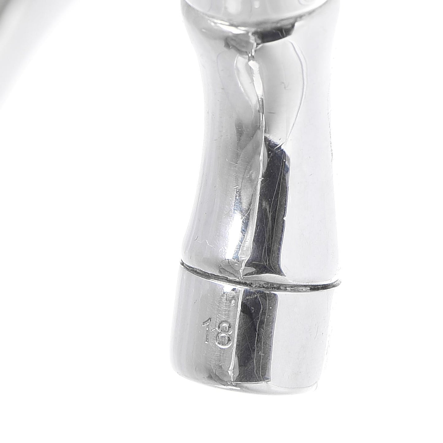 Sterling Silver Bamboo Cuff Bracelet 18