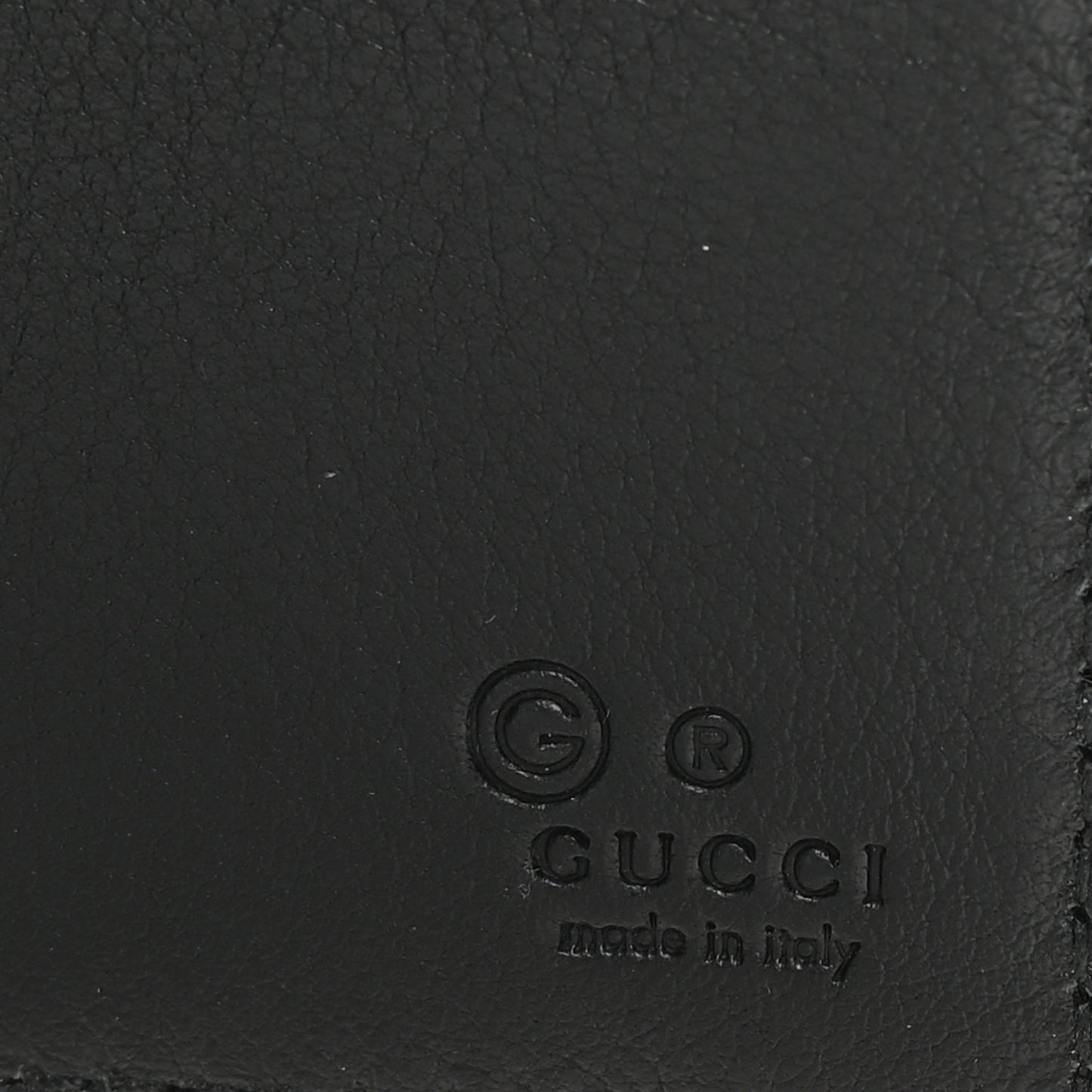 Microguccissima Bi-Fold Money Clip Wallet Black