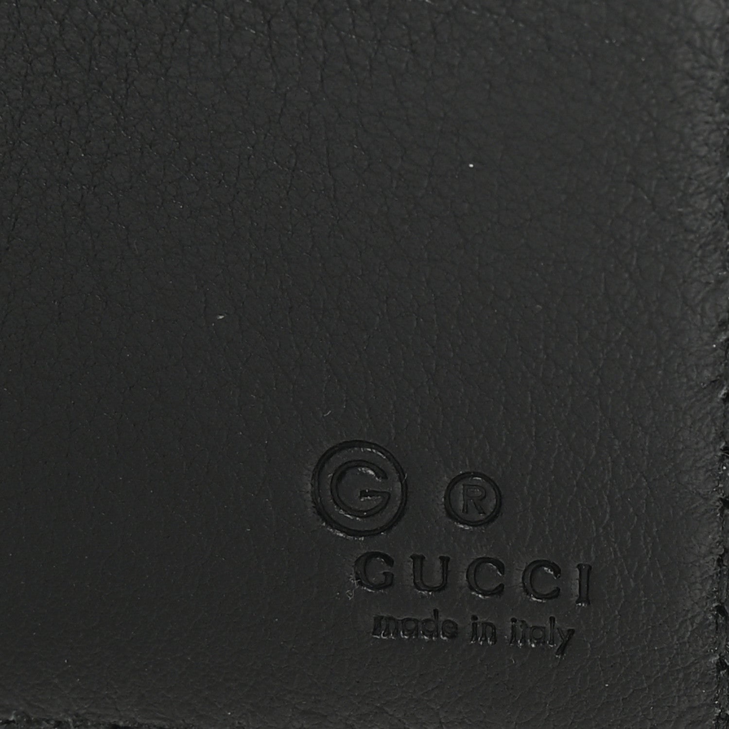 Gucci Microguccissima Bi-Fold Money Clip Wallet Black 6 of 7
