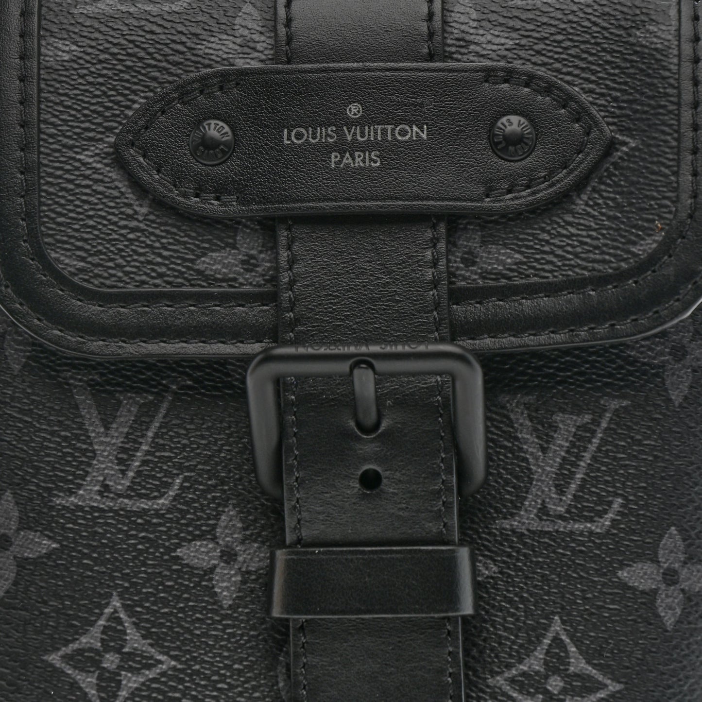 Monogram Eclipse Saumur Slingbag Black