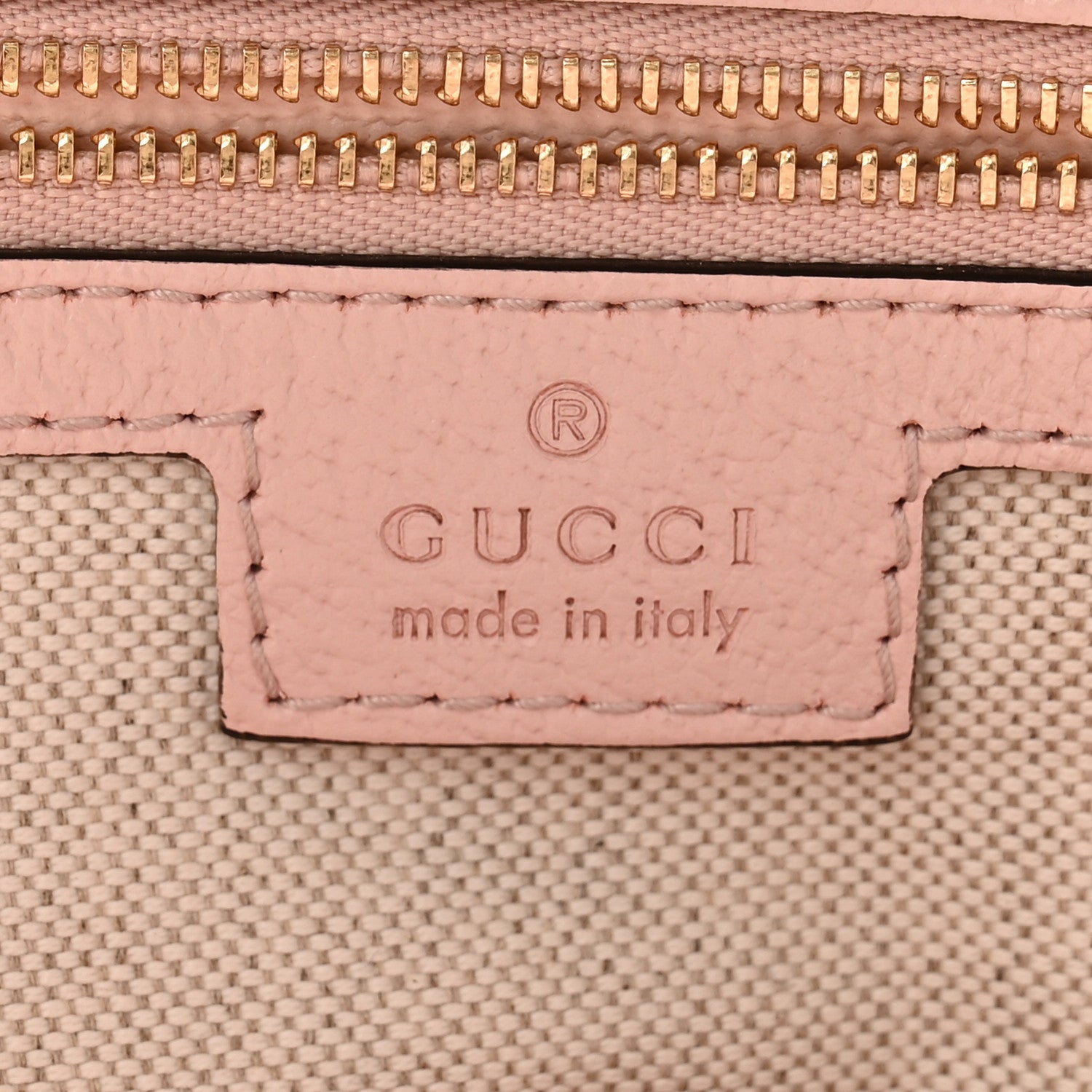 Gucci Monogram Jumbo GG Textured Dollar Calfskin Medium Ophidia Shopping Tote Beige Perfect Pink 6 of 12
