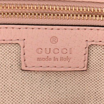 Gucci Monogram Jumbo GG Textured Dollar Calfskin Medium Ophidia Shopping Tote Beige Perfect Pink 6 of 12