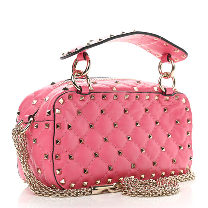 Valentino Garavani Nappa Rockstud Spike Camera Bag Shadow Pink 3 of 8