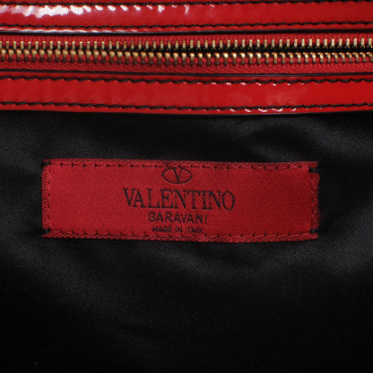 Valentino Garavani Patent Ruffle Idylle Bag Red 7 of 8