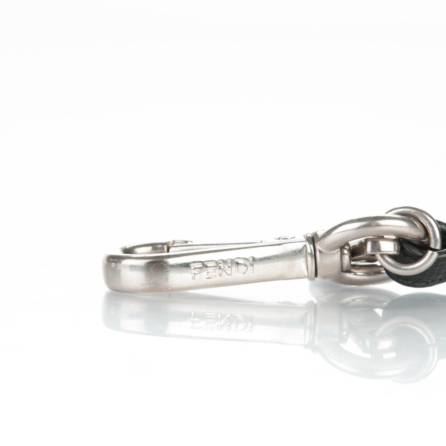 Vitello Elite Fox Fur Fusto Monster Bag Bug Charm Black Yellow