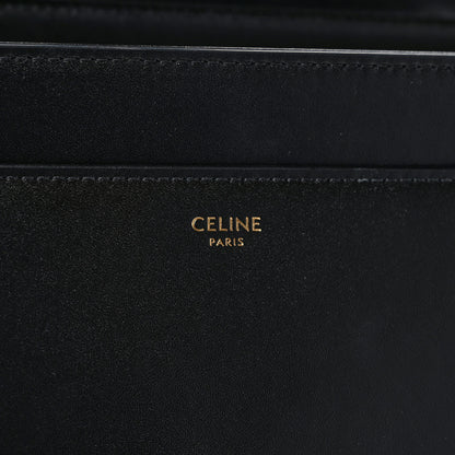 Celine Satinated Calfskin Medium 16 Top Handle Bag Black 6 of 11