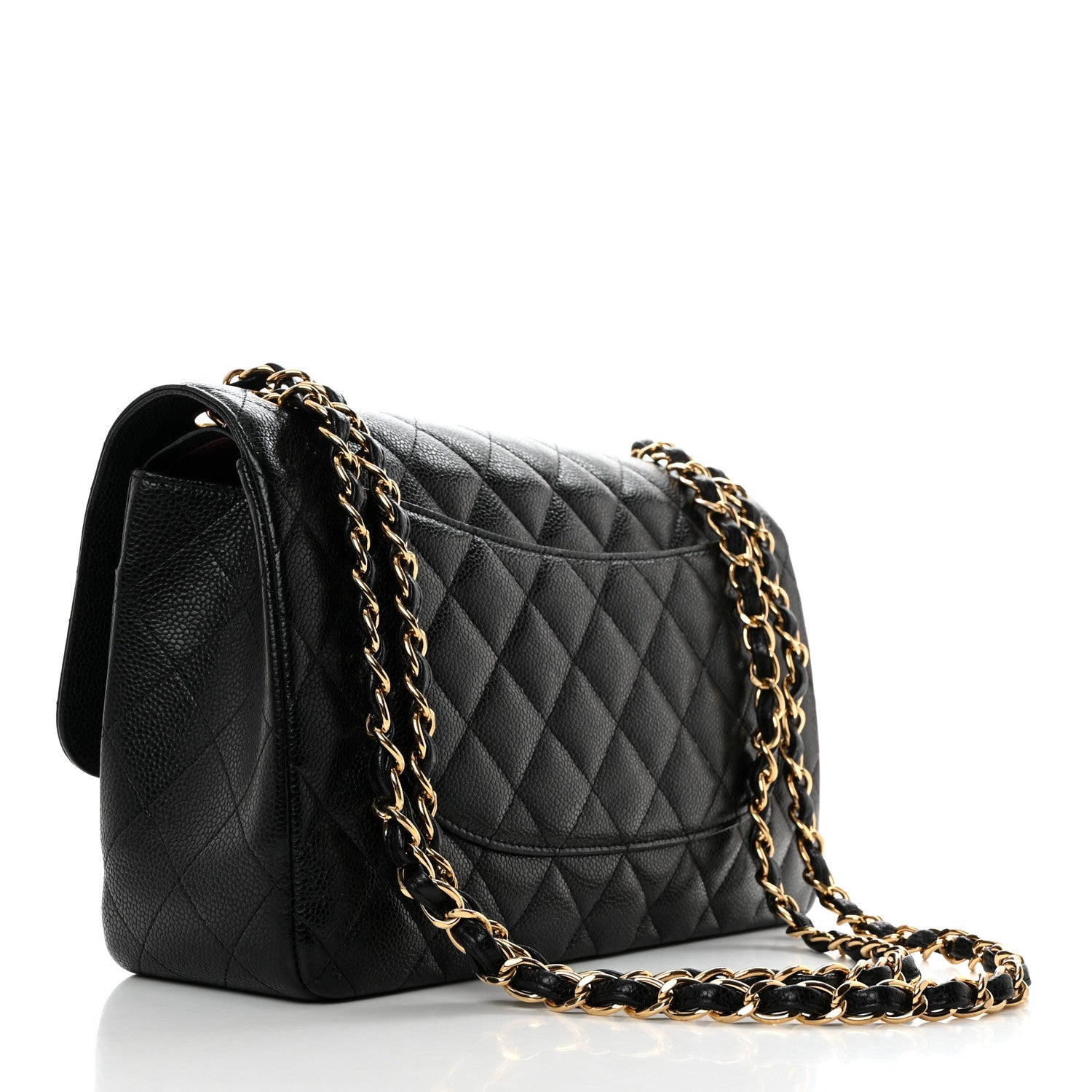 Chanel Caviar Quilted Jumbo Double Flap Black 2 of 10