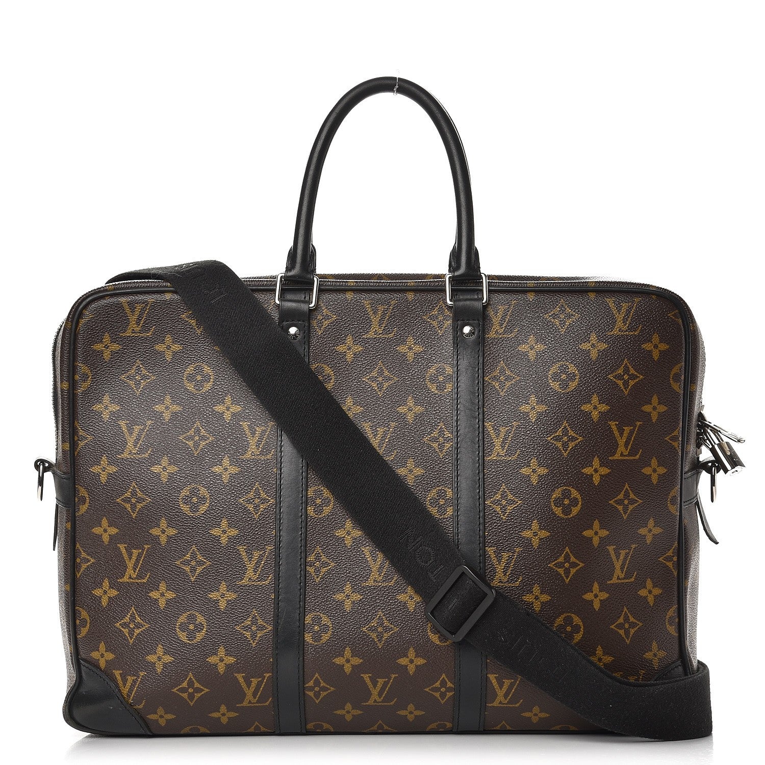 Louis Vuitton Monogram Macassar Porte-Documents Voyage GM 1 of 13