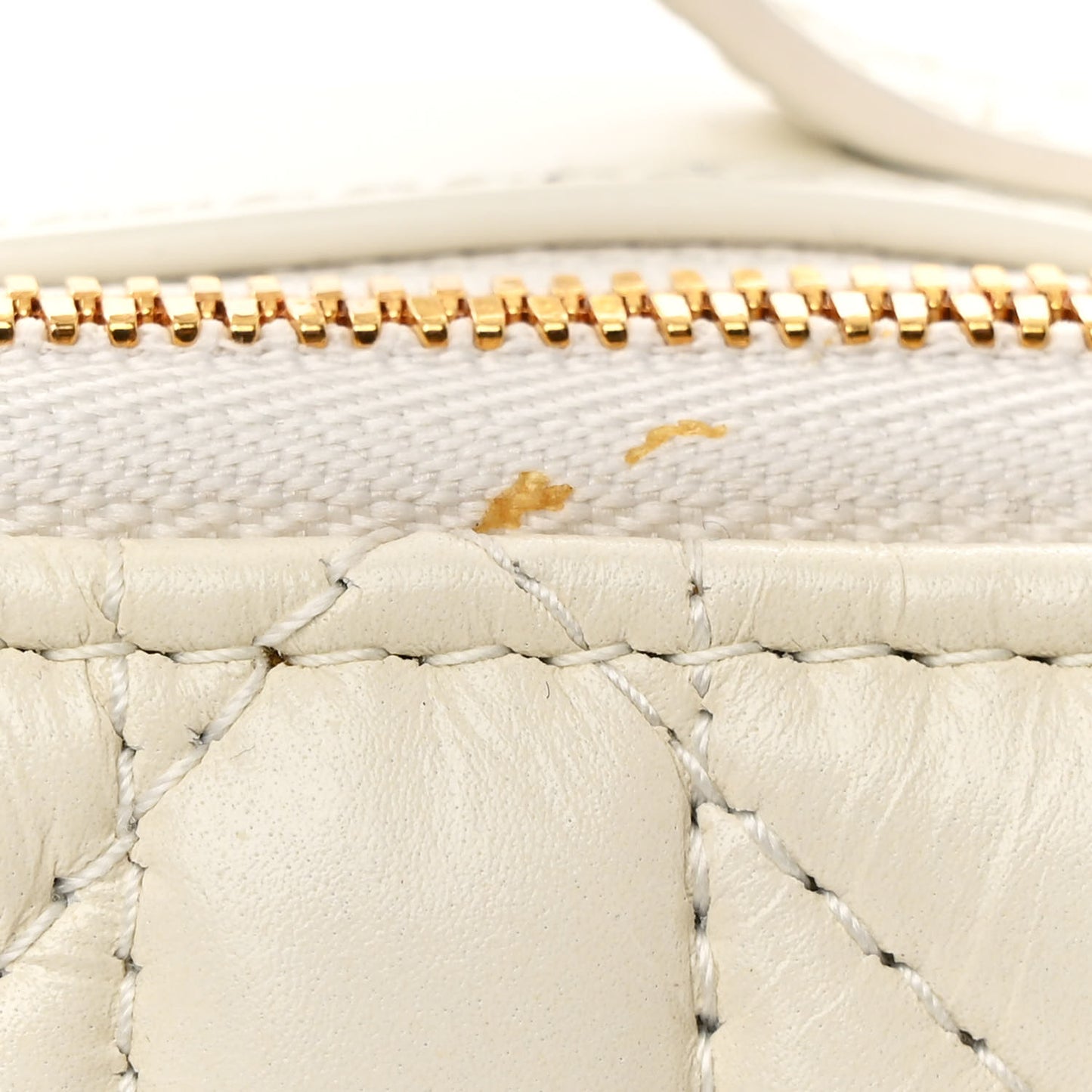 Calfskin Macrocannage Caro Box Bag Latte