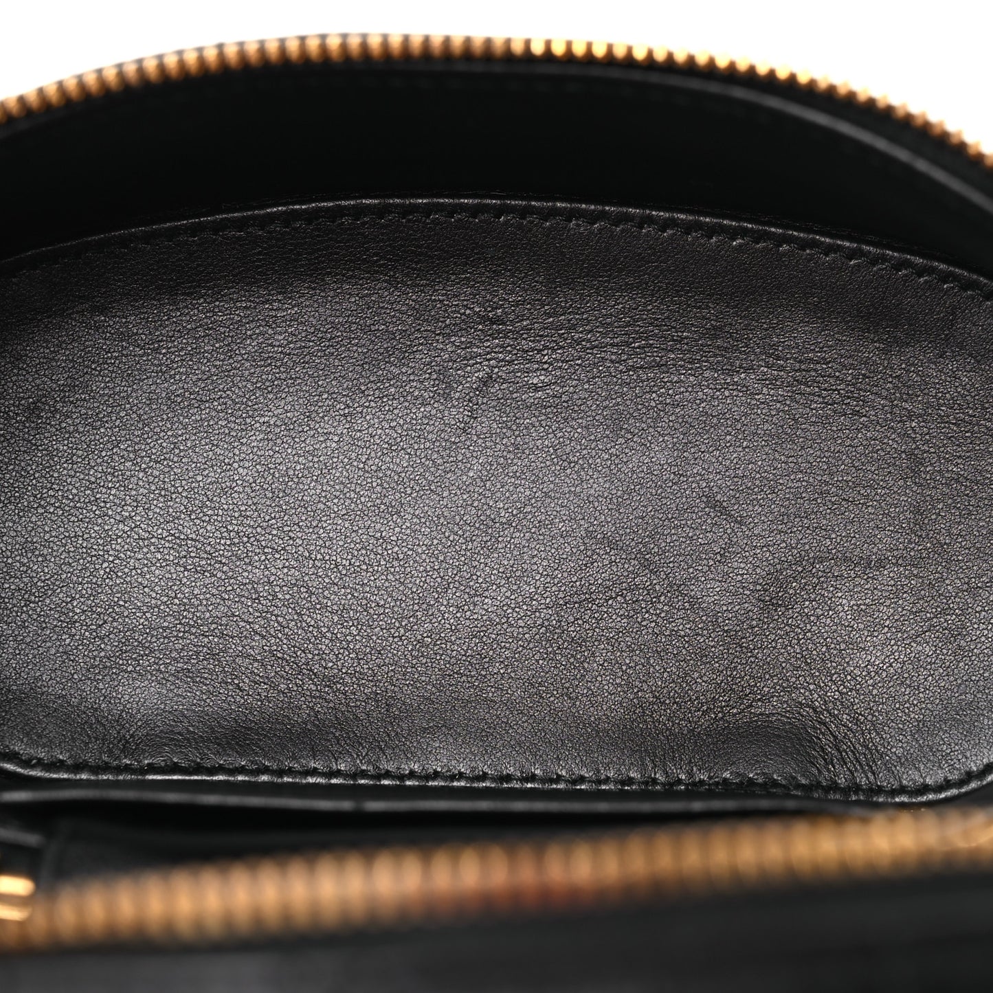 Lambskin Macrocannage Mini Caro Vanity Case Black