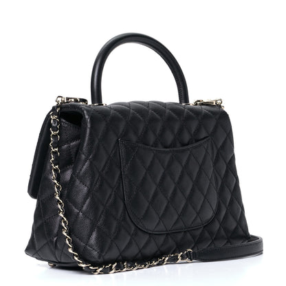 Chanel Caviar Quilted Small Coco Handle Flap Black 2 of 5