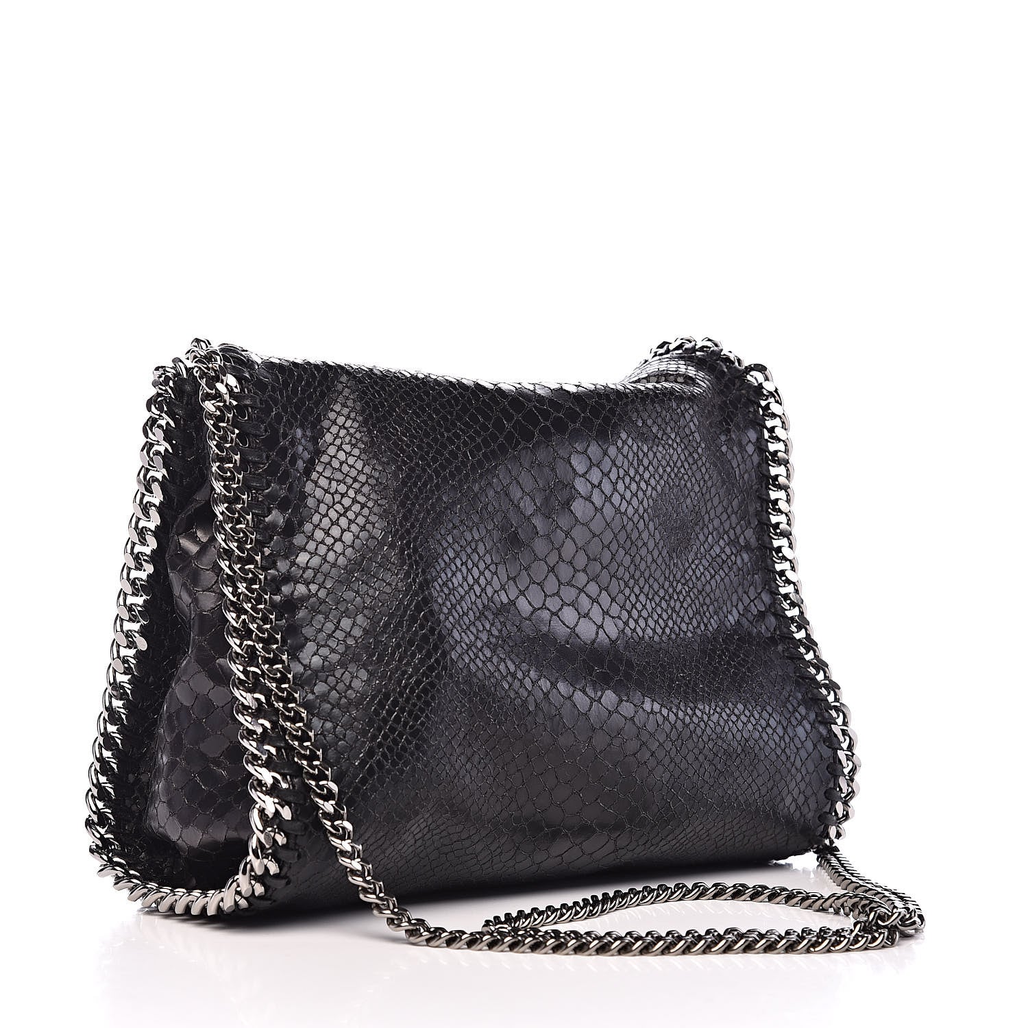 Stella McCartney Eco Python Mini Falabella Tote Black 3 of 9