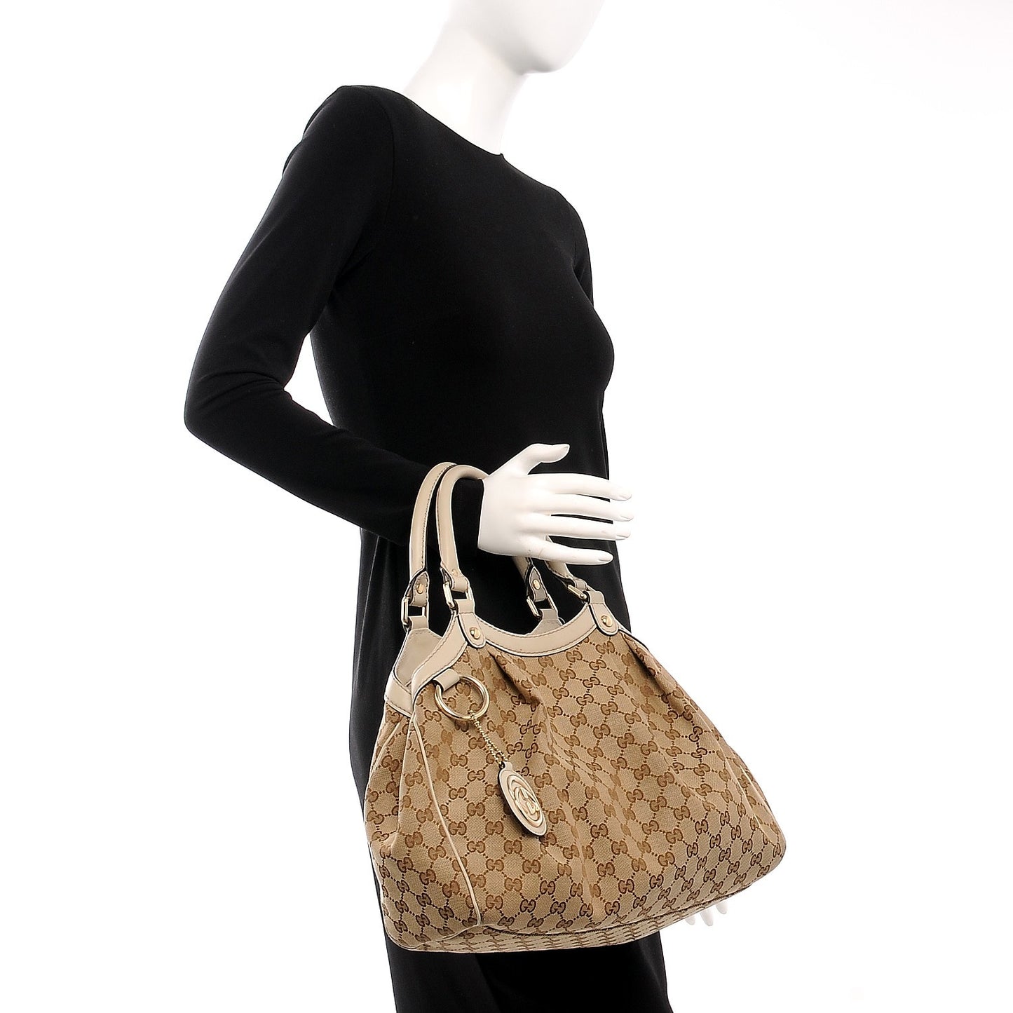 Monogram Medium Sukey Tote Off White