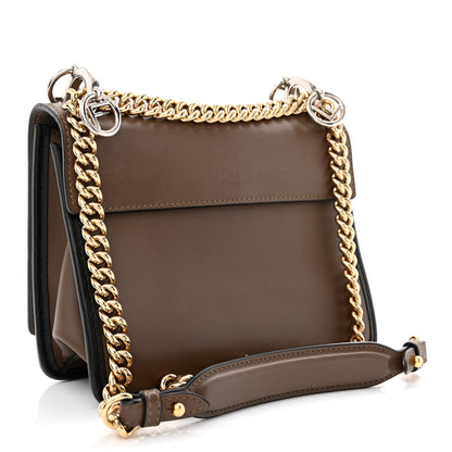 Fendi Vitello Century F is Fendi Bi-Color FF 1974 Embossed Small Kan I Shoulder Bag Maya Black 3 of 10