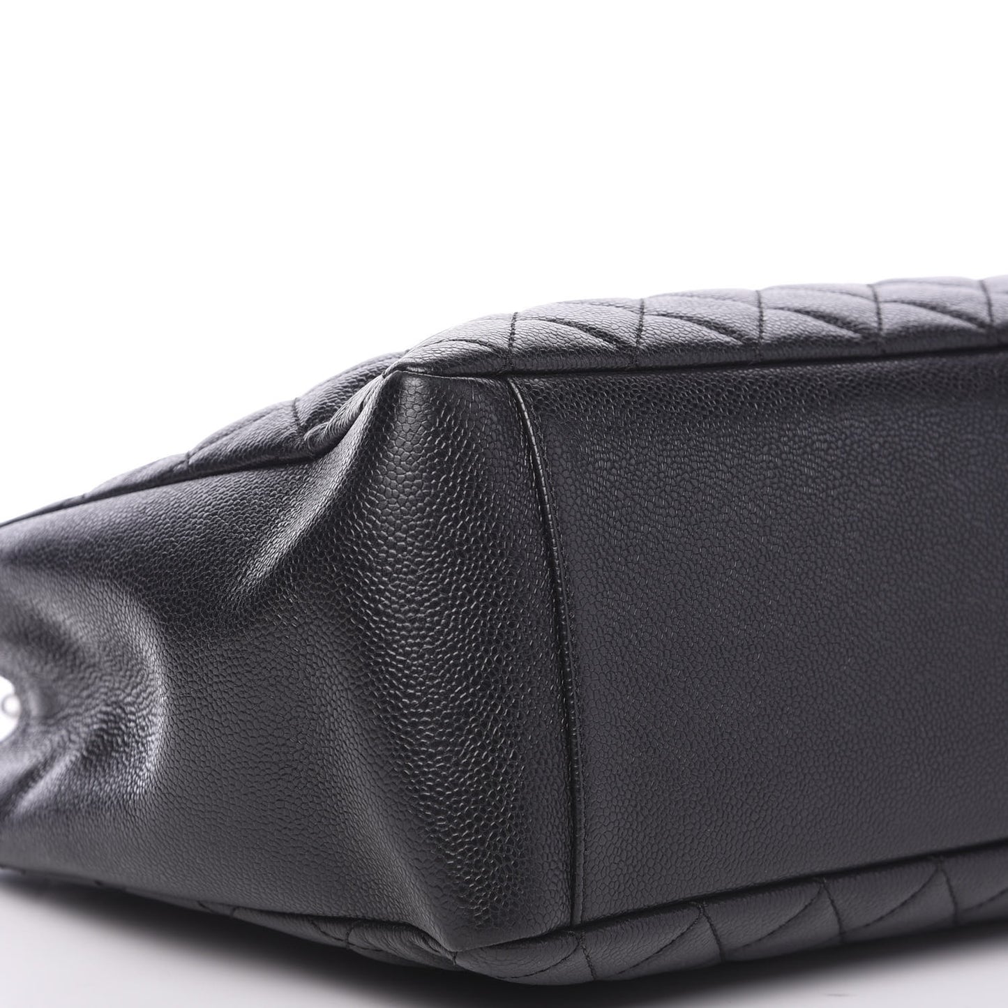 Caviar Quilted Grand Shopping Tote GST Black