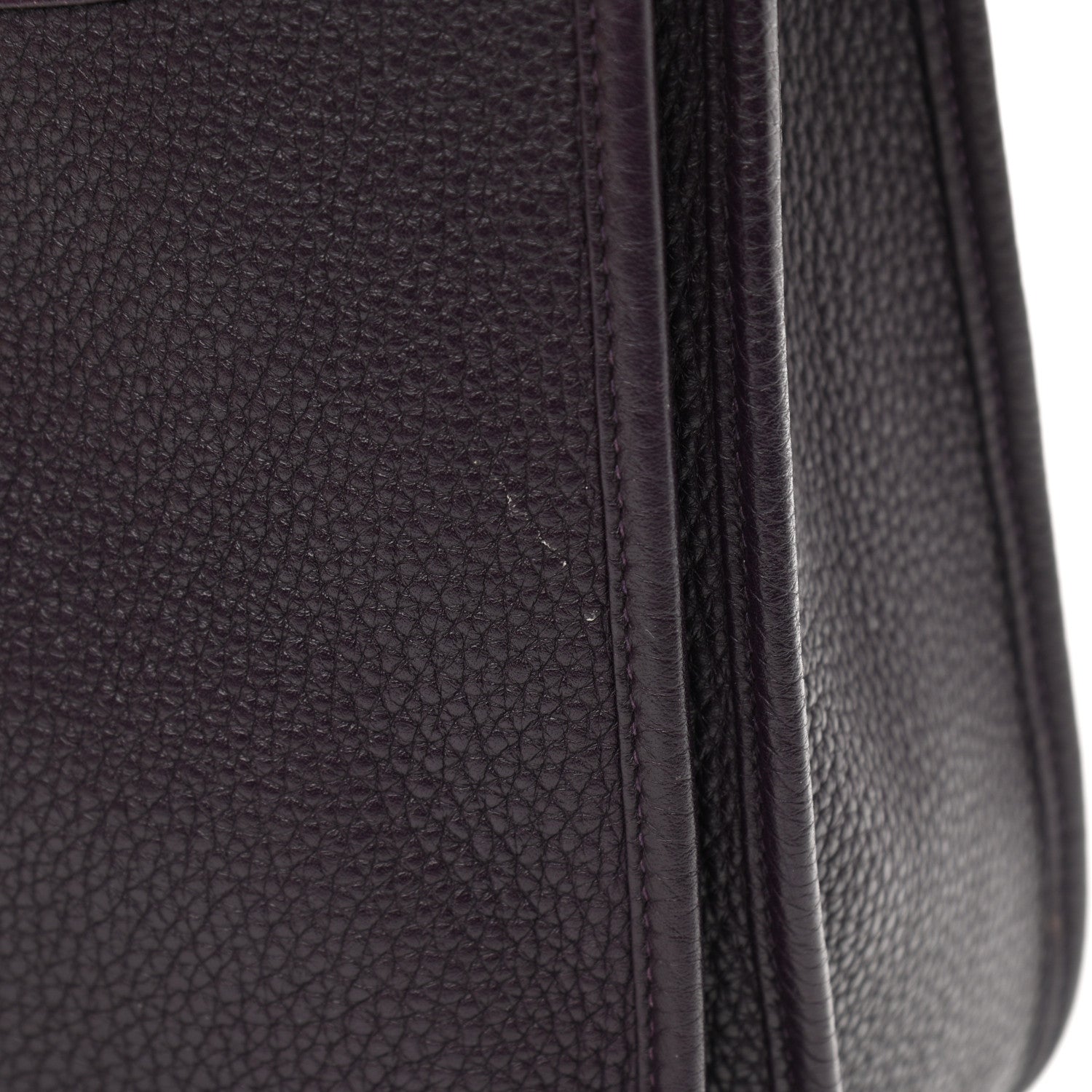 Hermes Taurillon Clemence Evelyne III GM Raisin 16 of 16