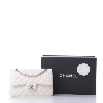 Chanel Caviar Quilted Small Double Flap White 10 of 10