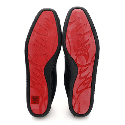 Christian Louboutin Olan Canvas Mens Nanou Orlato Flat Espadrilles 43 Black 6 of 8
