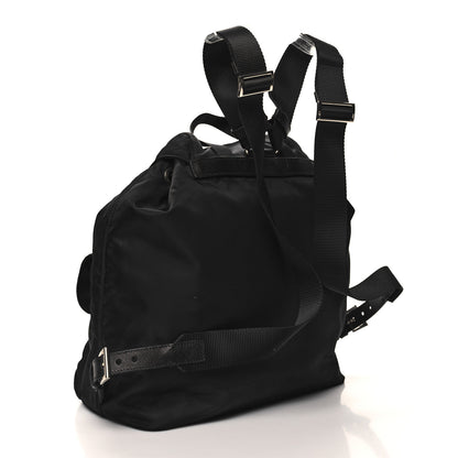 Prada Nylon Vela Saffiano Medium Backpack Black 4 of 11