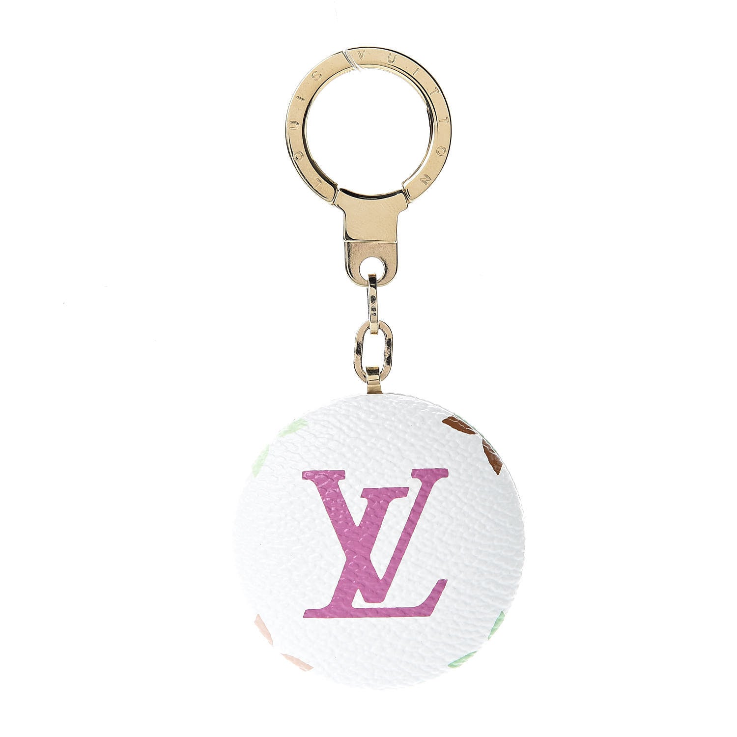 Louis Vuitton Monogram Multicolor Astropill Light Key Ring White 1 of 3