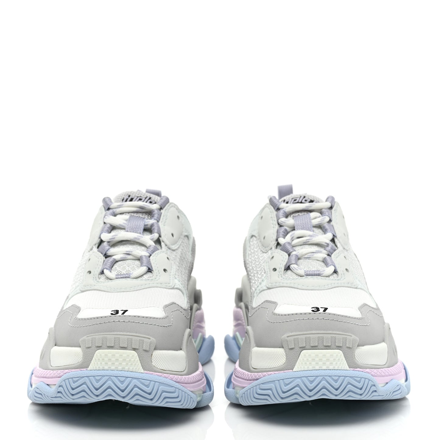 Fabric Mesh Womens Triple S Sneakers 37 Pastel