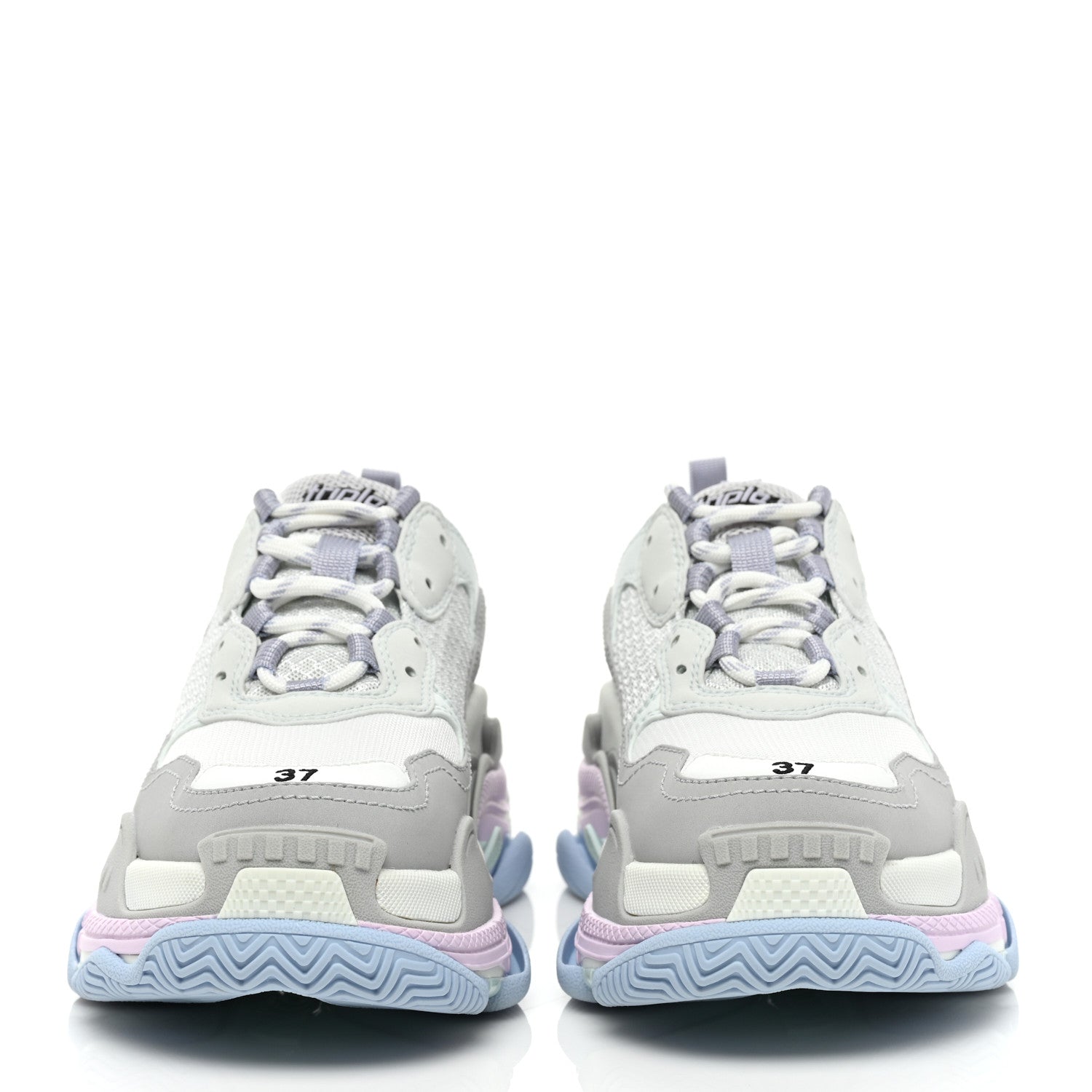 Balenciaga Fabric Mesh Womens Triple S Sneakers 37 Pastel 2 of 7