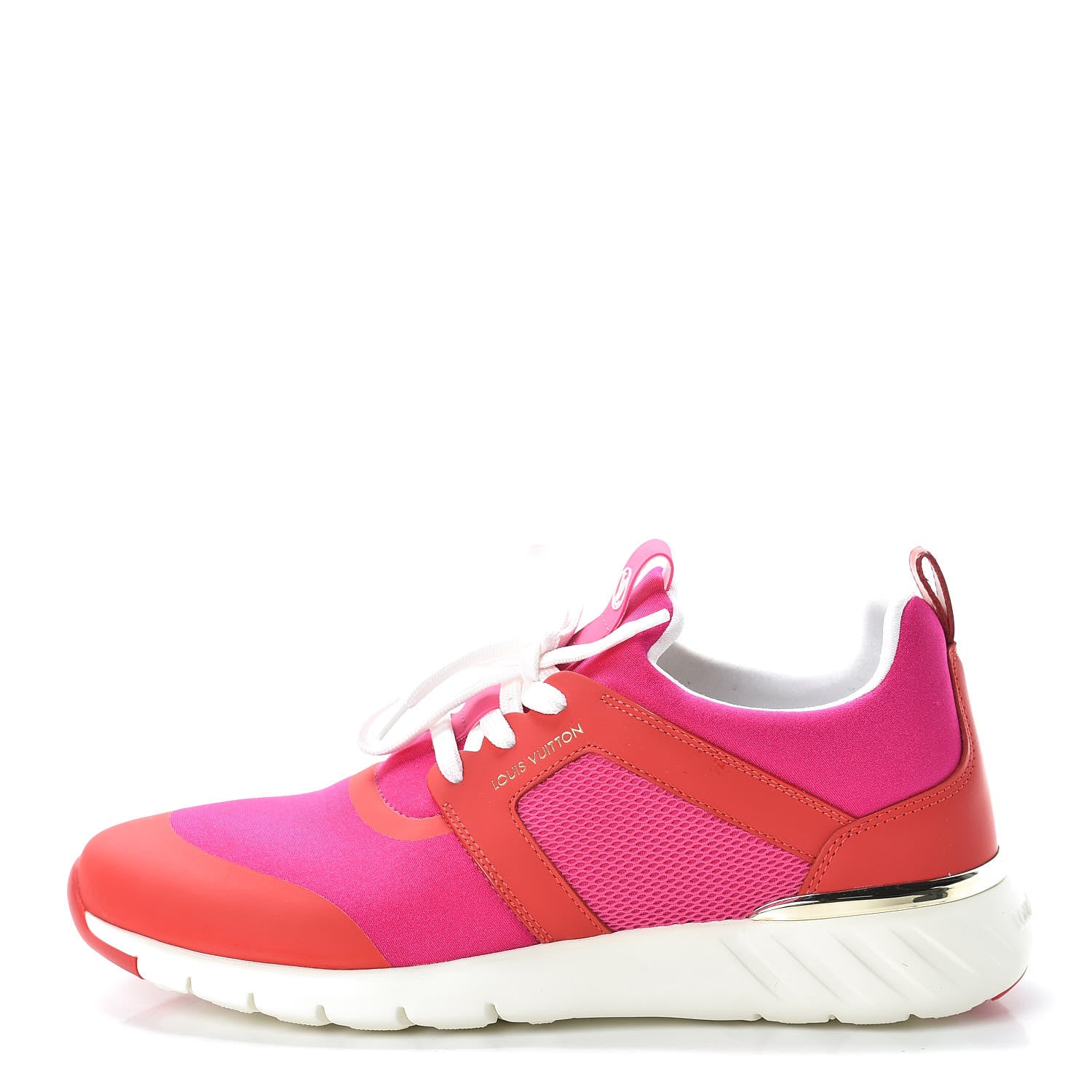 Louis Vuitton Rubber Technical Fabric Calfskin Aftergame Sneakers 37 Fuchsia 1 of 7