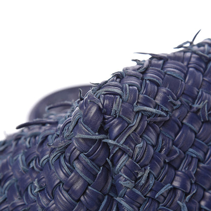 Bottega Veneta Chevre Intrecciato Fringe Netted Medium Cabat Tote Blue 17 of 21