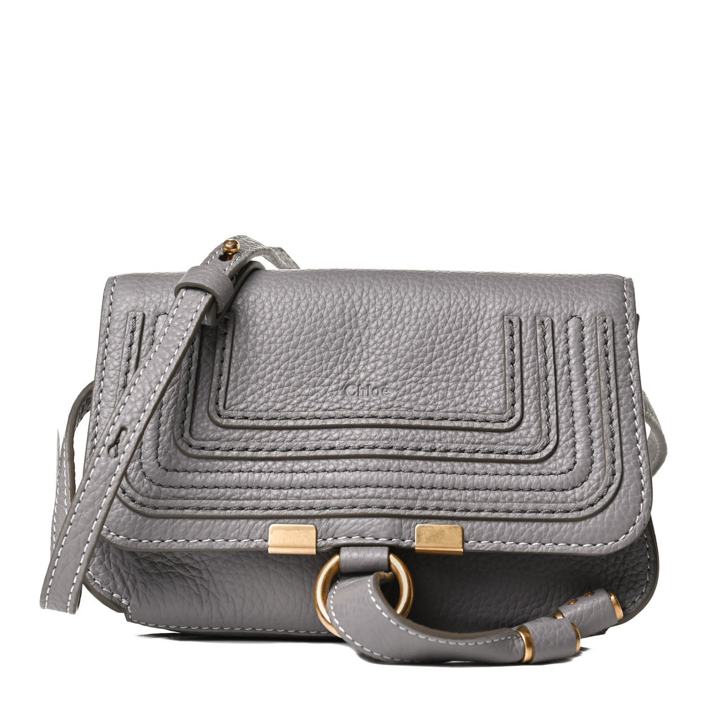 Calfskin Marcie Convertible Belt Bag Cashmere Grey