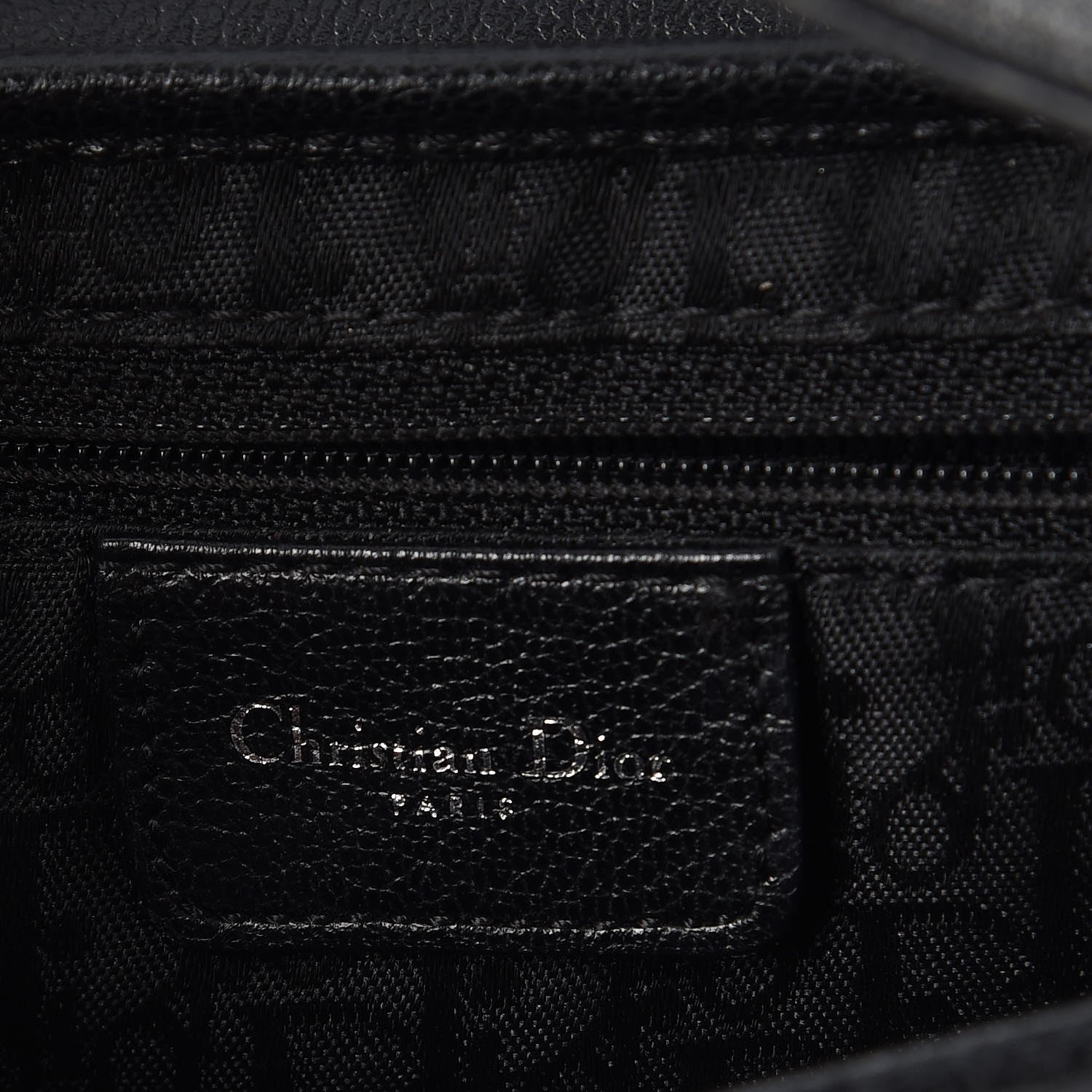 Christian Dior Calfskin Saddle Bag Black 6 of 9