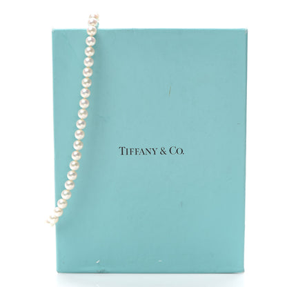 Tiffany 18K Yellow Gold Akoya Pearl 7.5mm Signature Strand Necklace 7 of 7