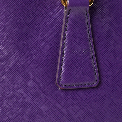 Prada Saffiano Small Galleria Double Zip Tote Viola 12 of 14