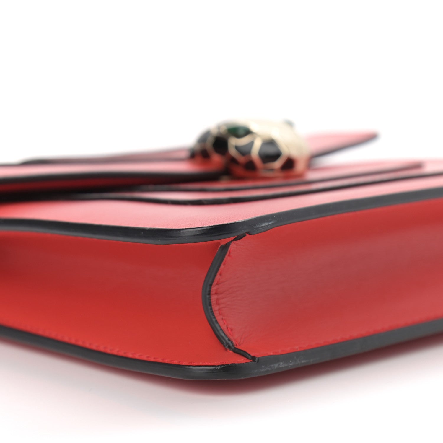 Bulgari Calfskin Serpenti Forever Crossbody Bag Red 9 of 10