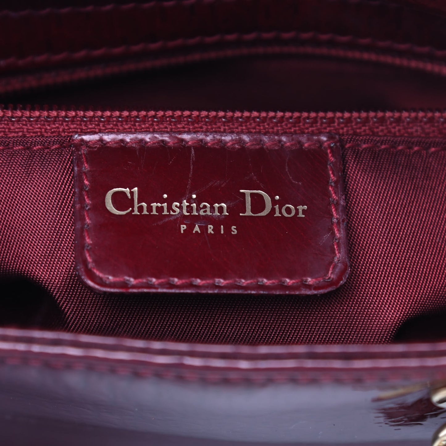Patent Ultimate Mini Lady Dior Rouge