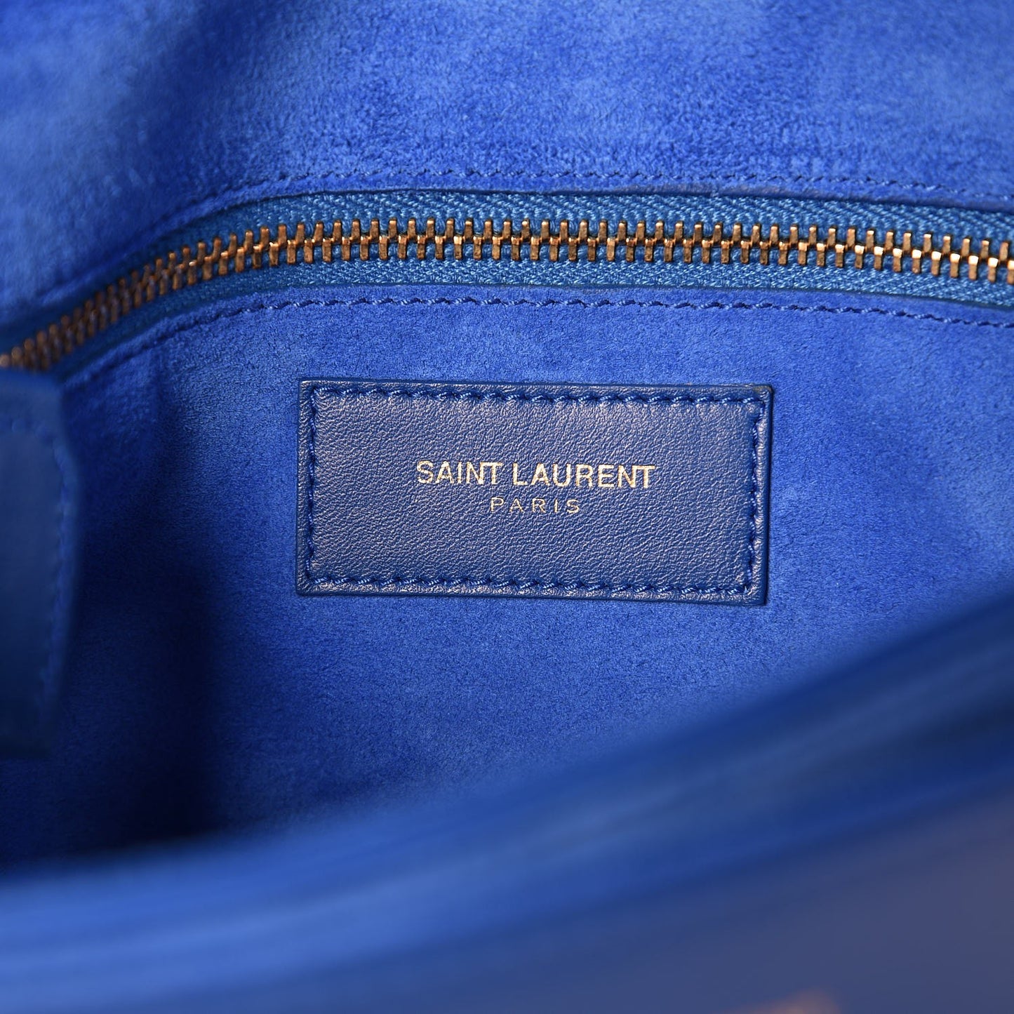 Calfskin Classic Y Satchel Royal Blue