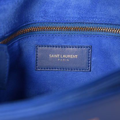 Saint Laurent Calfskin Classic Y Satchel Royal Blue 6 of 11