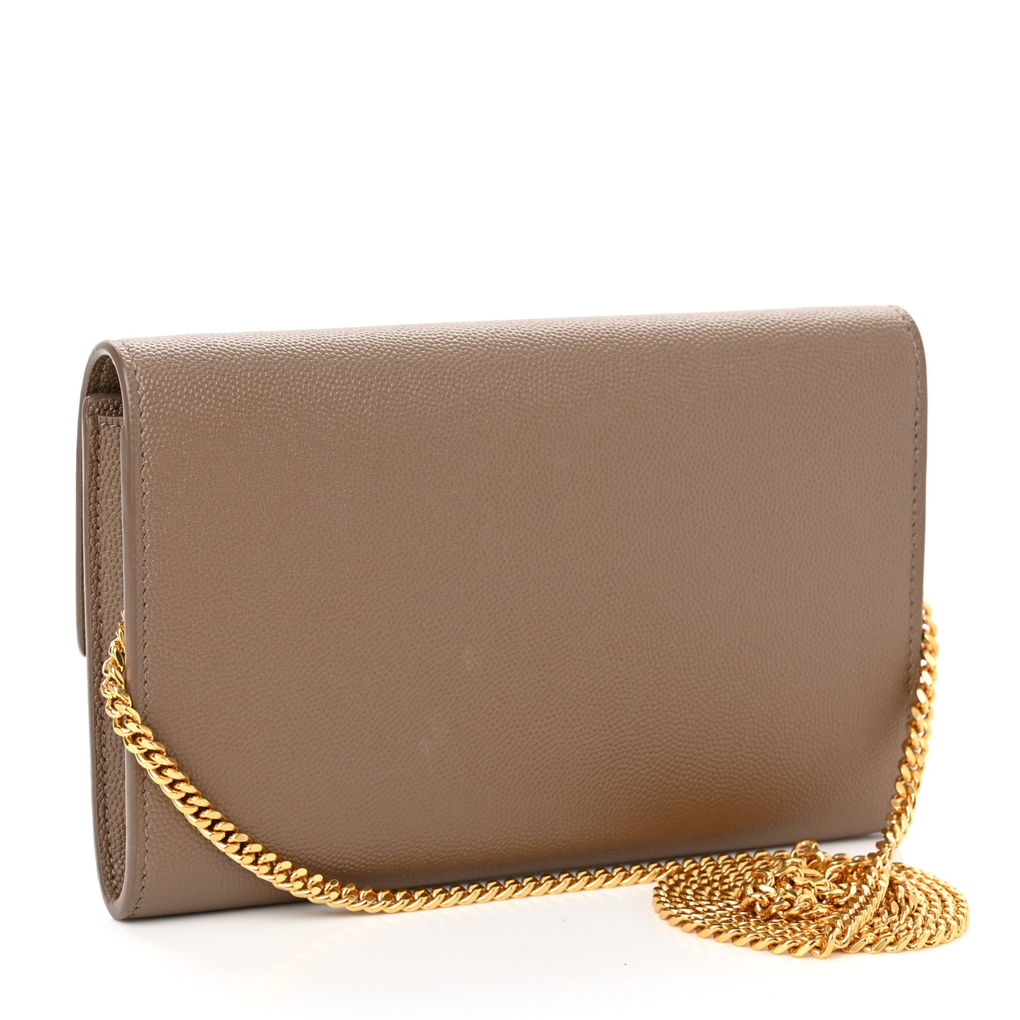 Grain De Poudre Monogram Uptown Chain Wallet Taupe