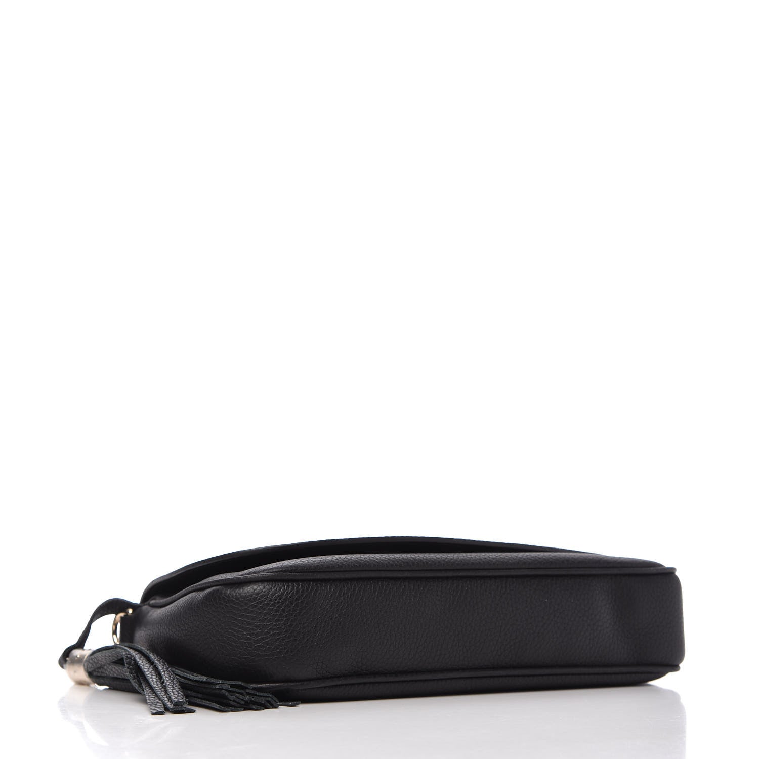 Gucci Pebbled Calfskin Medium Soho Flap Crossbody Black 4 of 10