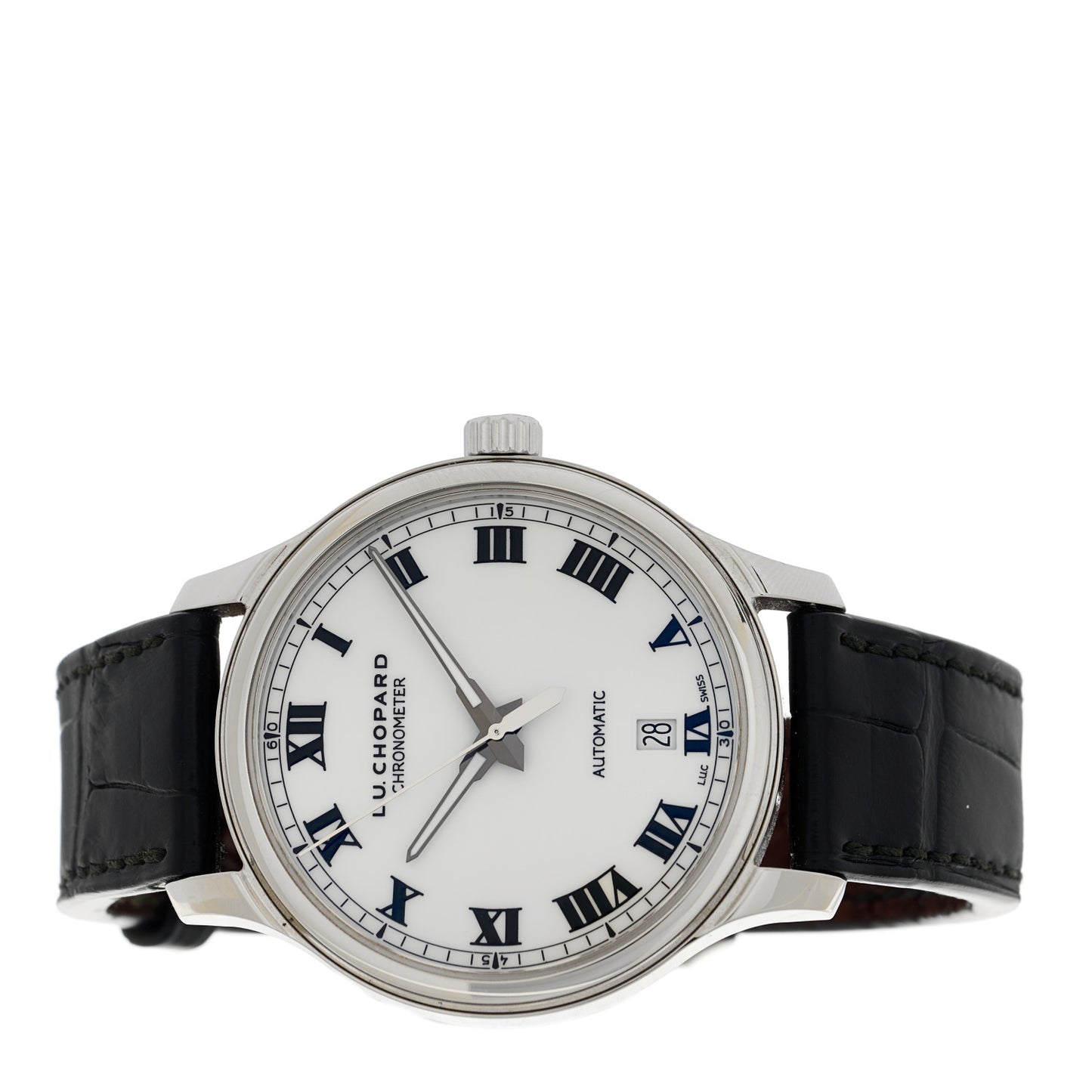 Stainless Steel Alligator 42mm L.U.C Automatic Watch