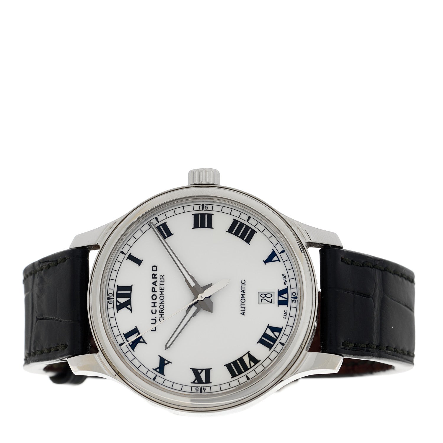 Chopard Stainless Steel Alligator 42mm L.U.C Automatic Watch 2 of 4