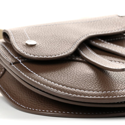 Christian Dior X KAWS Grained Calfskin Saddle Pouch Marron Multicolor 9 of 10