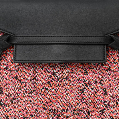 Celine Fuzzy Jacquard Calfskin Micro Belt Bag Red 9 of 12