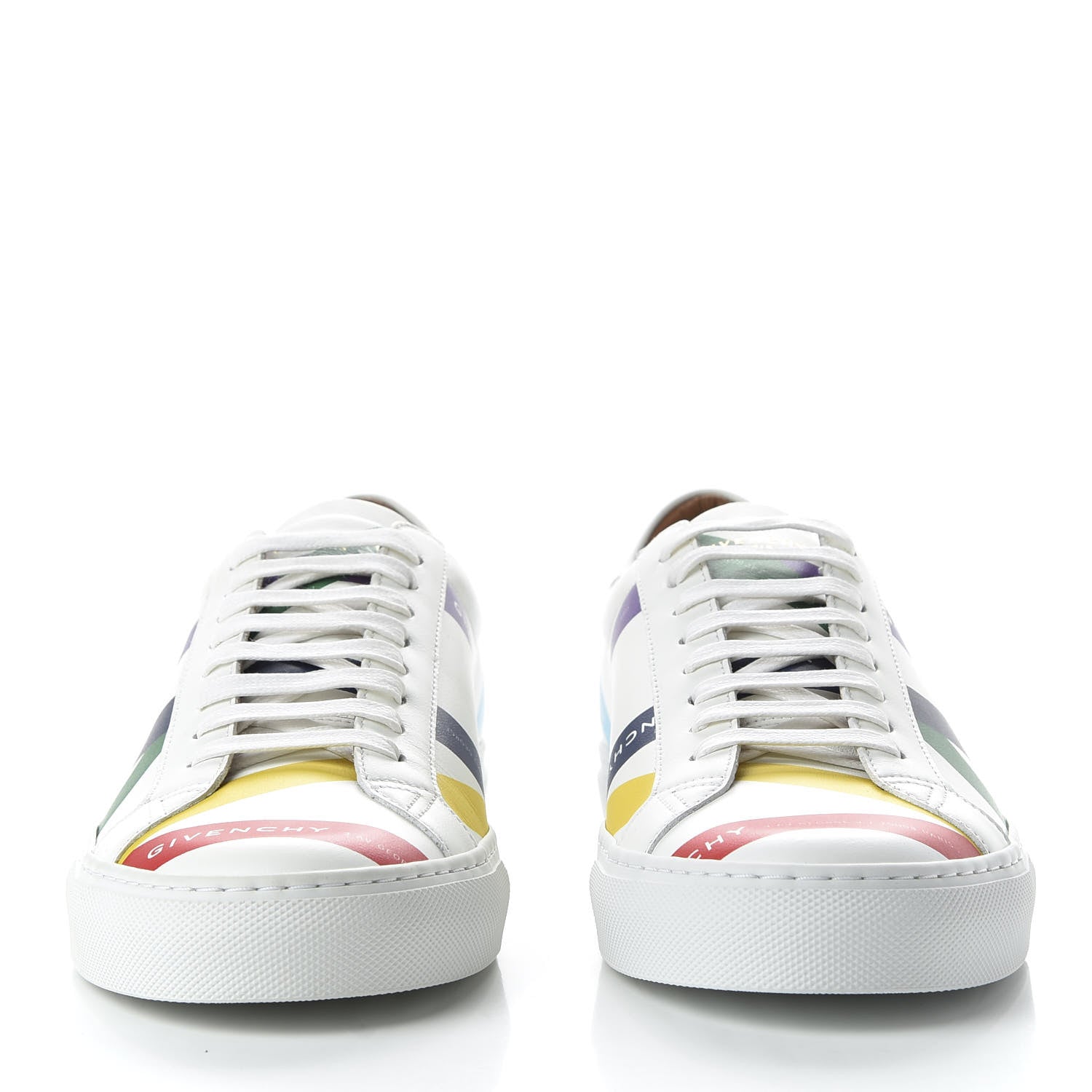 Givenchy Calfskin Logo Tape Womens Urban Street Sneakers 41 White 2 of 10
