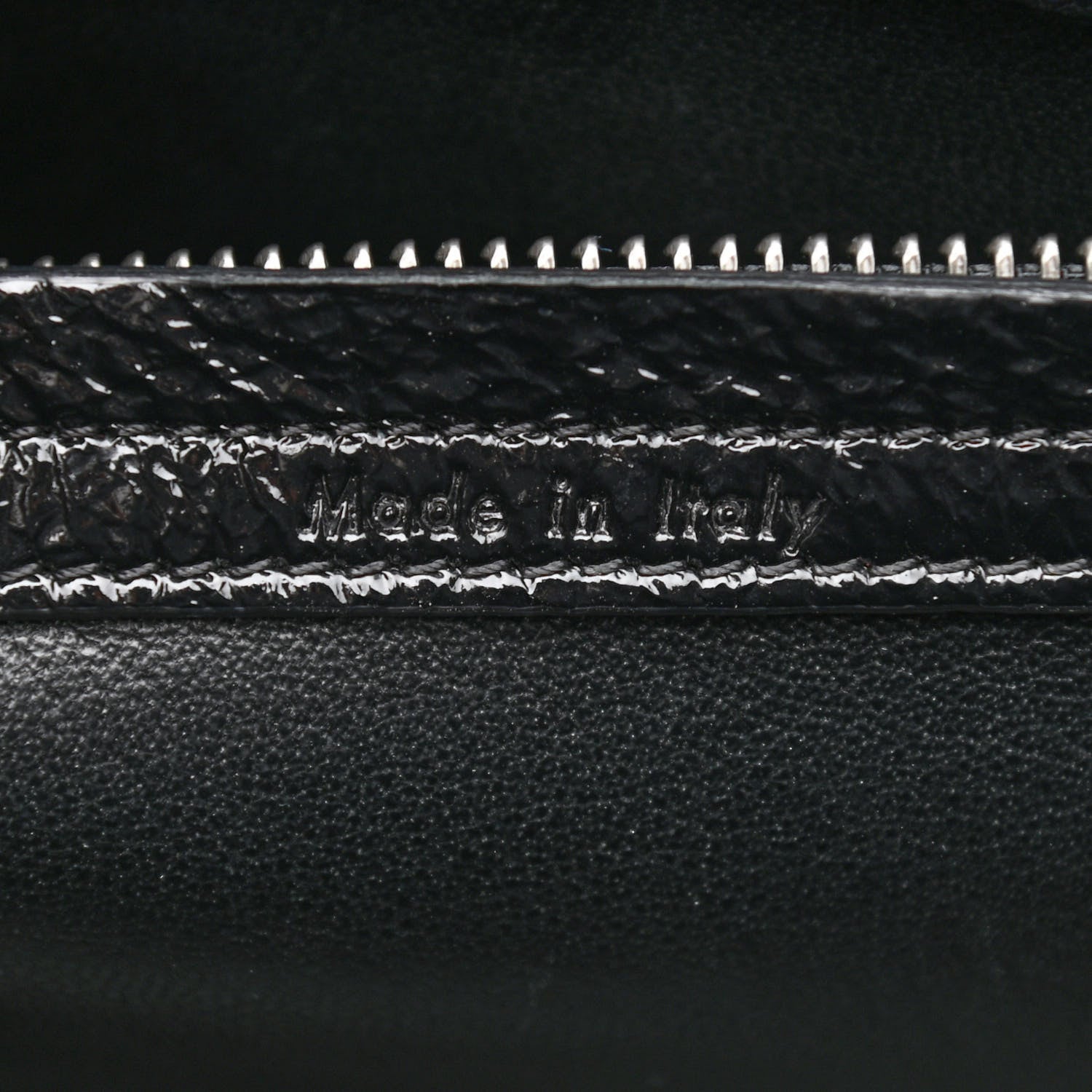 Celine Crinkled Patent Calfskin Medium Phantom Luggage Black 6 of 12
