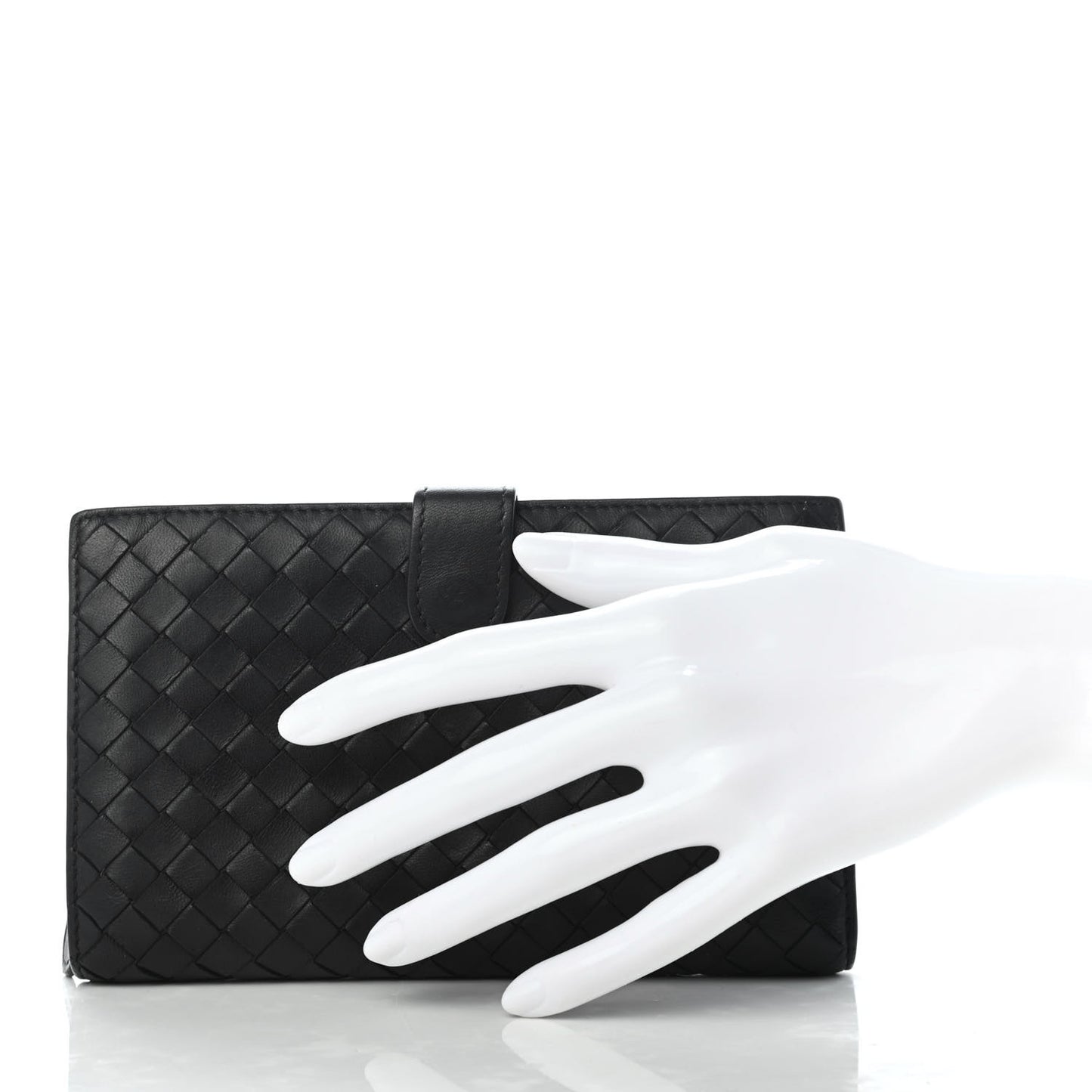 Nappa Intrecciato Continental Wallet Black