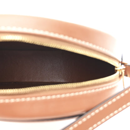 Celine Smooth Calfskin Cuir Small Triomphe Oval Crossbody Purse Tan 5 of 11
