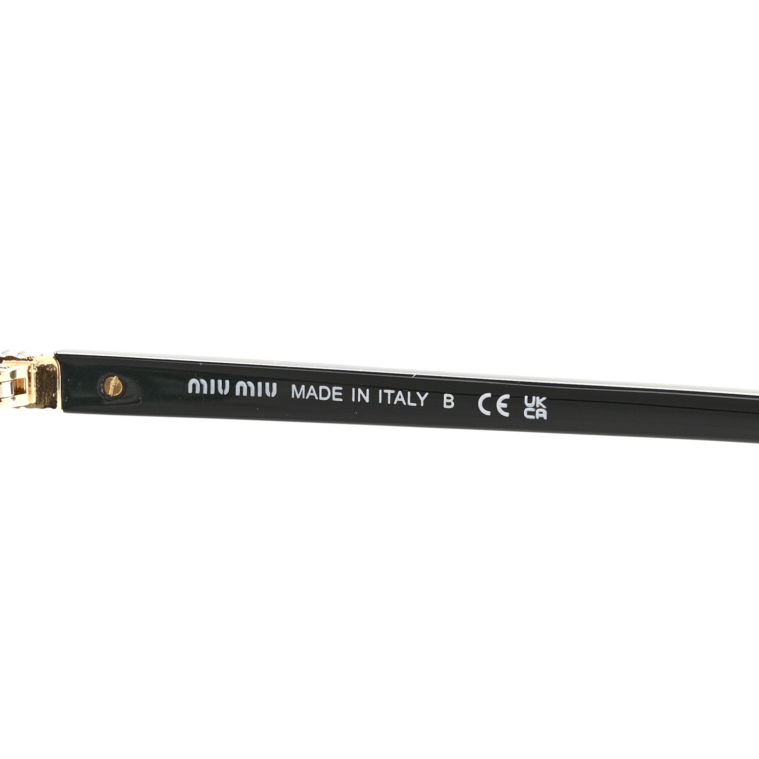 Miu Miu Acetate Oval Regard Sunglasses SMU04Z Black 5 of 8